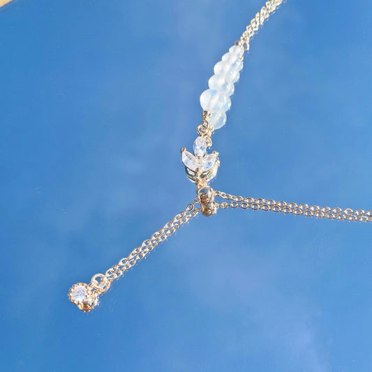 月光石14K包金伸縮項鍊