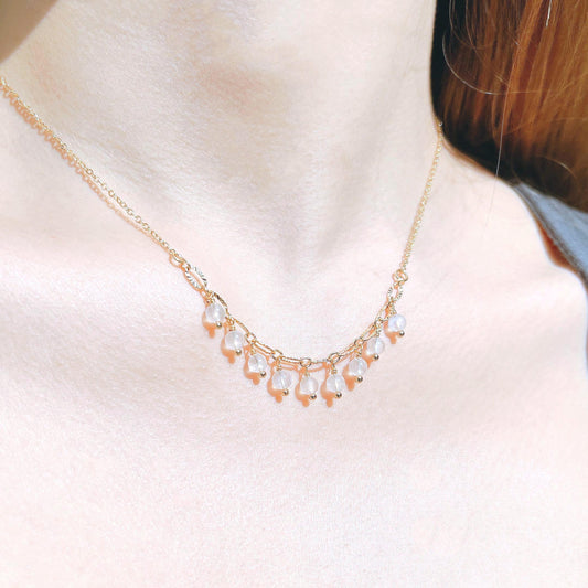 月光石14K包金項鍊