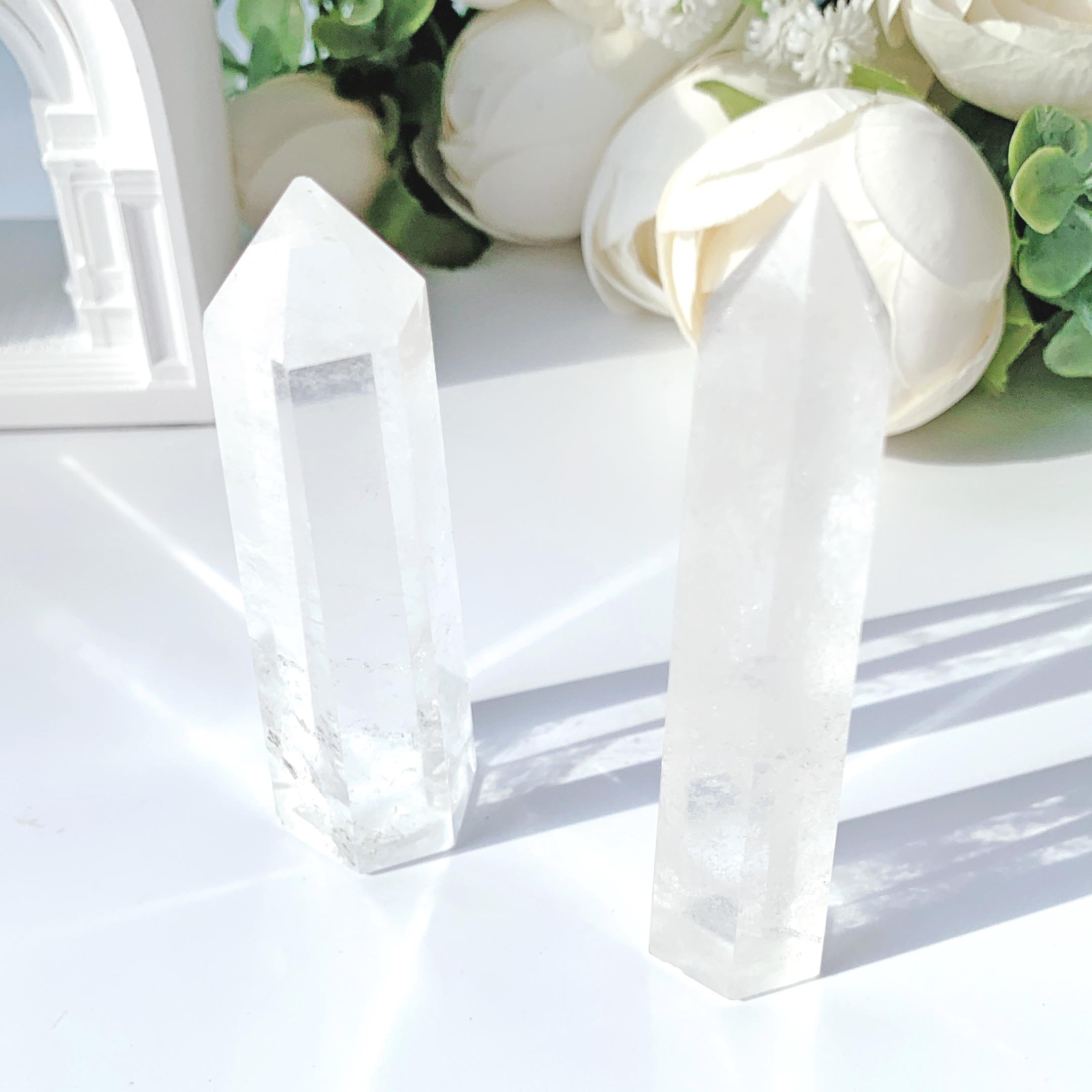 white crystal column